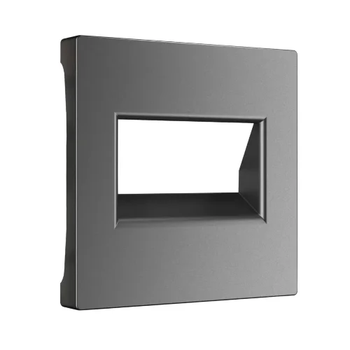 Накладка для двойной розетки Еthernet RJ-45 (графит матовый) W1191164 - фото