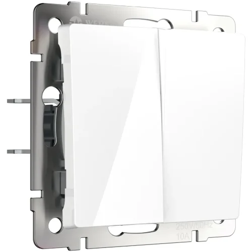 Перекрестный переключатель двухклавишный (белый) W1123001 - фото