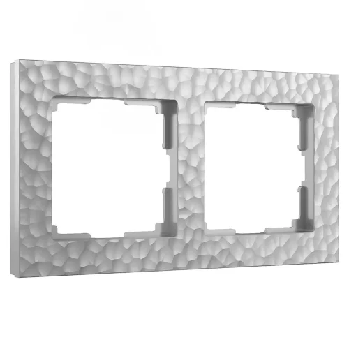 Рамка из поликарбоната на 2 поста Hammer серебряный W0022406 - фото