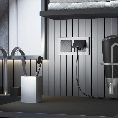 Рамка из поликарбоната на 2 поста Hammer серебряный W0022406 - фото 6