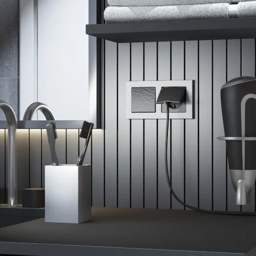 Рамка из поликарбоната на 2 поста Hammer серебряный W0022406 - фото 6