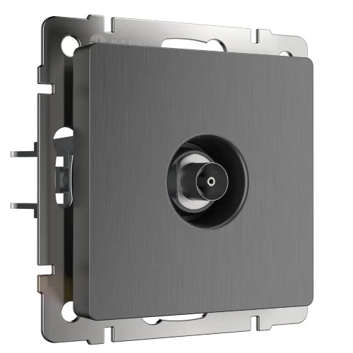 ТВ-розетка оконечная (графит рифленый) W1183004 - фото