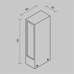 Ландшафтный светильник Хоф / Hof 3000К 6Вт IP 65 (Графит) O422FL-L6GF