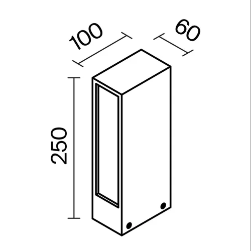 Ландшафтный светильник Хоф / Hof 3000К 6Вт IP 65 (Графит) O422FL-L6GF - фото 10