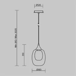 Подвесной светильник Aura E14х1 (Латунь)
