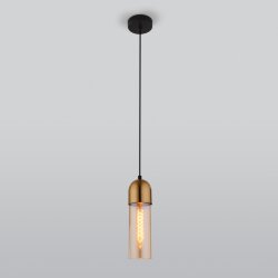 Подвесной светильник со стеклянным плафоном 50180/1 янтарный (052424)