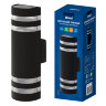 UUL-S16A 2x60W-E27 IP65 BLACK Светильник уличный, под две лампы Е27, Архитектурный накладной, Корпус черный, TM Uniel - фото 5