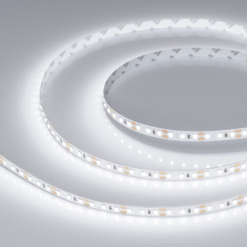 Светодиодная лента RT-A120-8mm 12V White6000 (9.6 W/m, IP20, 2835, 5m) (Arlight, Открытый) 012334(2) - фото