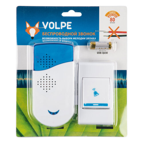 UDB-Q030 W-R1T1-32S-100M-WH Звонок беспроводной, 36 мелодий, Световая индикация, Белый - фото 2