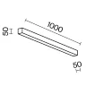 Линейный светильник накладной 3000K 50x50 20 Вт (Черный, 1 м) LL311027 (Черный) LL311027 - фото 3