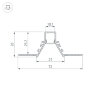 Профиль COMFORT10-V-FANTOM-2000 BLACK (Arlight, Алюминий) 052541 - фото 3