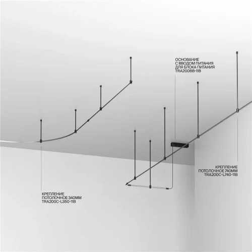 Шинопровод 5м Flexity черный (Черный) - фото 4
