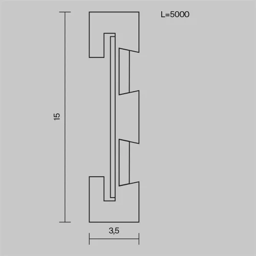 Шинопровод 5м Flexity черный (Черный) - фото 8
