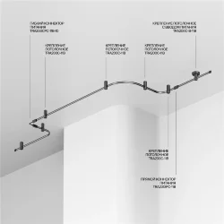 Шинопровод 5м Flexity черный (Черный) TRX200-115B