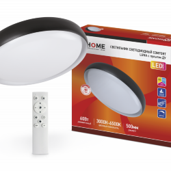 Светильник светодиодный COMFORT LUNA 60Вт 230В 3000-6500K 4800Лм 500х110мм c пультом ДУ IN HOME