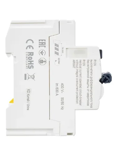 Выключатель дифференциального тока (УЗО) 4п 63А 300мА тип AC ВДТ R10N ARMAT IEK AR-R10N-4-063C300 - фото 5