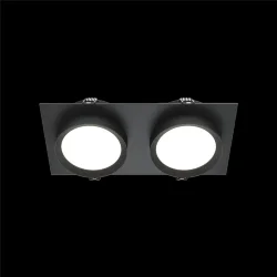 Встраиваемый светильник Hoop GX53 2x12W (Черный)