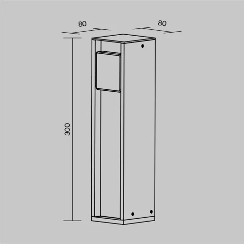 Уличная розетка Розетка / Socket 2000Вт IP 54 (Графит) O459FL-GF01SC - фото 10