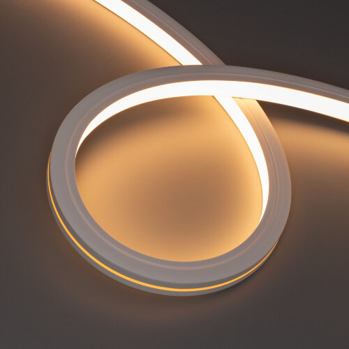 Светодиодная лента герметичная MOONLIGHT-TOP-X280-16x16mm 24V Warm 2700 (10W/m, IP67, 15m, wire x1) (Arlight, Вывод боковой, 5 лет) 044308 - фото