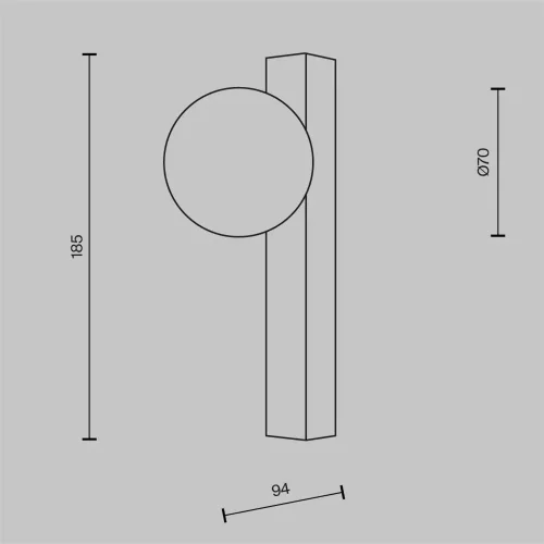 Настенный светильник (бра) Yora 3000К 3Вт (Латунь) - фото 4