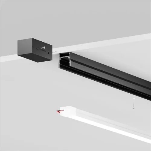 Профиль 2м Elasity IP накладной черный (Черный) - фото 8