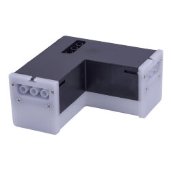 ULO-N11L-8W-6500K-90D IP40 BLACK Светильник светодиодный L-образный, Угол 90 градусов, Белый свет 4000K, 2000Лм, Алюминий, Цвет черный, TM Uniel