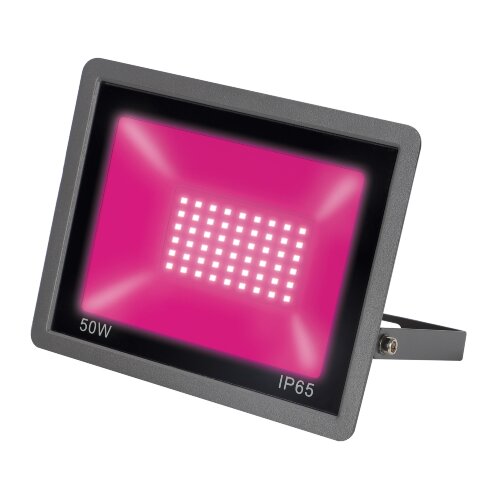ULF-P42-50W-SPBR IP65 180-260V BLACK Прожектор для растений светодиодный, Спектр для рассады и досвечивания в период роста, Цвет черный, TM Uniel - фото 1