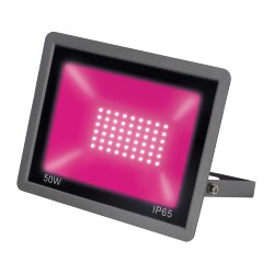 ULF-P42-50W-SPBR IP65 180-260V BLACK Прожектор для растений светодиодный, Спектр для рассады и досвечивания в период роста, Цвет черный, TM Uniel