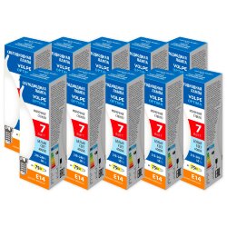 LED-CW35-7W-4000K-E14-FR-SLF SET10 Лампа светодиодная, Форма свеча на ветру, матовая, Серия Optima Филамент, Белый свет 4000К, Упаковка 10 штук