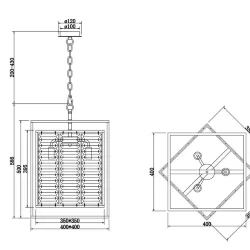 Подвесной светильник Tening E14x4 (Золото)