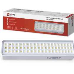 Светильник светодиодный аварийный СБА 1096-60DC 60LED 1.5Ah lithium battery DC IN HOME