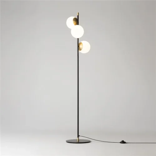 Напольный светильник (торшер) Nostalgia E14х3 40Вт (Черный и Золото) - фото 11