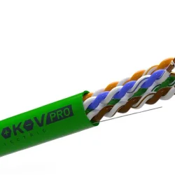 Кабель витая пара U/UTP 4х2х23AWG(0.57мм) кат.6 PVCLS нг(А)-LSLTx indoor 305м (м) PRO TOKOV ELECTRIC TKP-C11-U42-6-RU-LSLTx