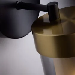 Настенный светильник (бра) Freya FR5432WL-01BBS (Черный и Латунь)