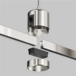 Подвес тросовый Hang с прямым коннектором питания Flarity платина (Платина)