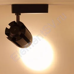Светодиодный светильник трековый JH-GDD-TJ1 2L PX55 (30W, 220V, 10-60deg, черный корпус warm white)