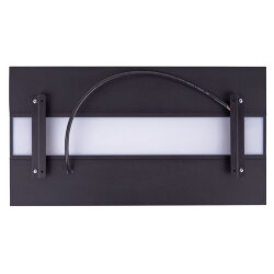 ULO-K16B 2x16W-4000K-L50 5W-3000K IP44 BLACK Светильник линейный светодиодный подвесной с фоновой подсветкой, Белый свет 4000К, Алюминий, Цвет черный, TM Uniel