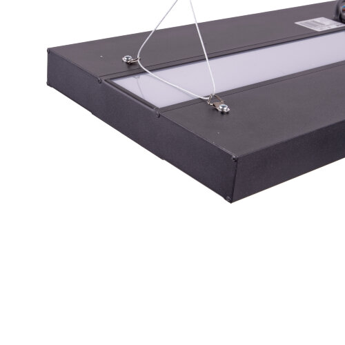 ULO-K16B 2x16W-4000K-L50 5W-3000K IP44 BLACK Светильник линейный светодиодный подвесной с фоновой подсветкой, Белый свет 4000К, Алюминий, Цвет черный, TM Uniel - фото 8