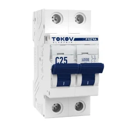 Выключатель автоматический модульный 2п C 25А 6кА PRIZMA TOKOV ELECTRIC TKE-PZ60-MCBI-2-25-C