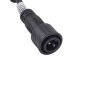 UCX-F90 T05-2M-BK Провод-шина для гирлянд серии F90PRO, 2м, 5 Т-коннекторов, шаг 50см, Статика-мерцание, IP67, Черный, TM Uniel - фото 5