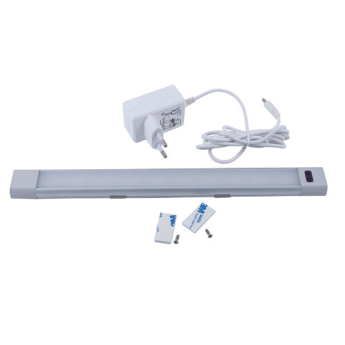 ULI-F47-5W-4500K-DIM SENSOR IP20 SILVER Светильник светодиодный для мебели, 300x30x11.5мм, 400Lm - фото 2