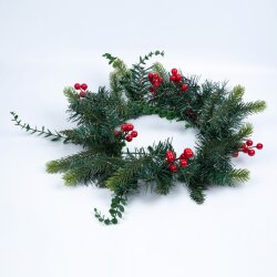 ULD-T4040-020-SNA-3AA WARM WHITE IP20 WREATH Украшение светодиодное Венок, на батарейках 3АА не в-к, 40х40см, 20 светодиодов, Теплый белый свет, TM Uniel