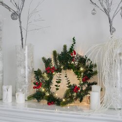 ULD-T4040-020-SNA-3AA WARM WHITE IP20 WREATH Украшение светодиодное Венок, на батарейках 3АА не в-к, 40х40см, 20 светодиодов, Теплый белый свет, TM Uniel