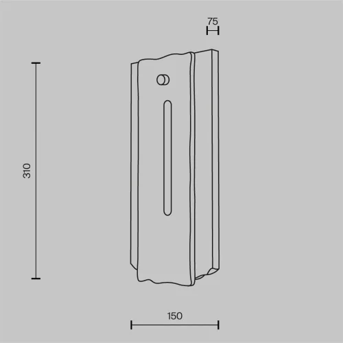 Настенный светильник (бра) Вентана / Ventana 3000К 15Вт (Латунь) MOD523WL-L15BG3K - фото 7