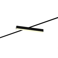 Трековый светильник 6063 5050 TR4 (RAL9005/500mm/Prizma — 3K/19W)