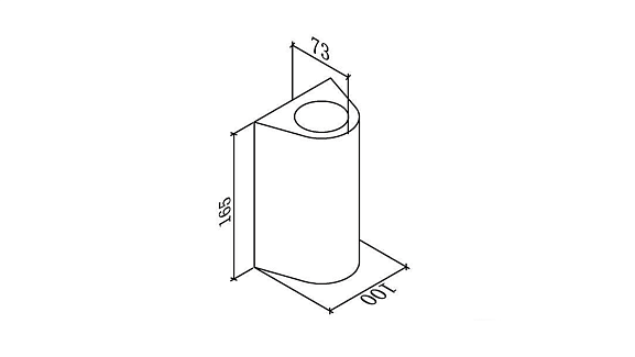 Светильник настенный JY ZIMA-2 черный, LW-A0148B-BL-WW. Фото 3