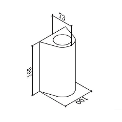 Светильник настенный JY ZIMA-2 черный, LW-A0148B-BL-WW 002805
