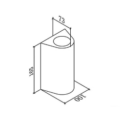 Светильник настенный JY ZIMA-2 черный, LW-A0148B-BL-WW 002805