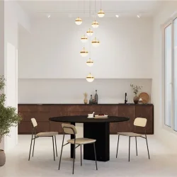 Подвесной светильник Area 3000К 120Вт (Черный и Латунь)