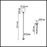 Ландшафтный светильник «ODEON LIGHT» 7121/2GLB, серия: DANDE (крепление на основание; колышек). Фото 2.